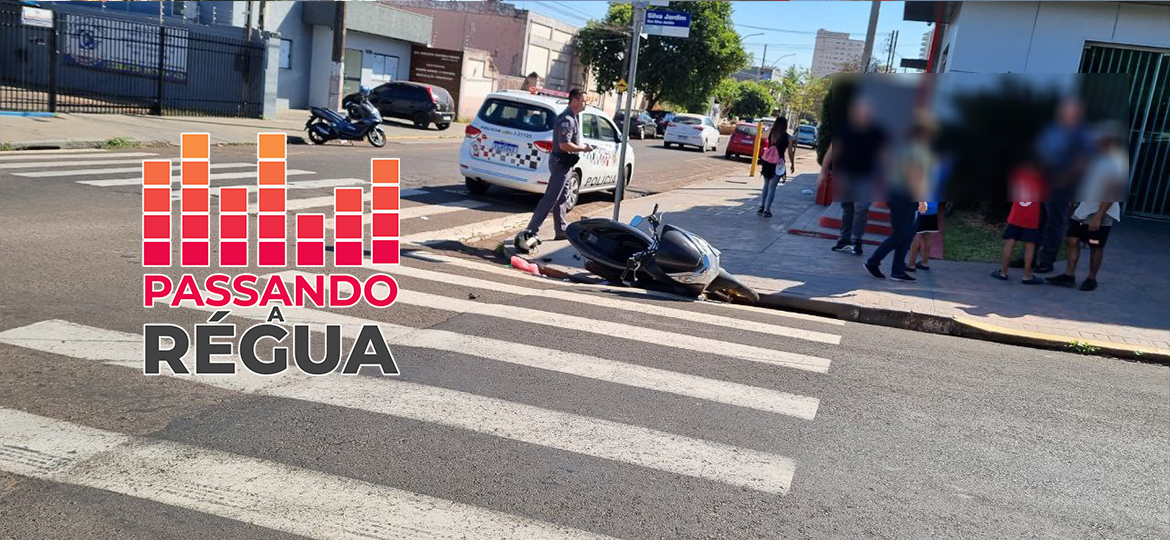 Mulher Fica Ferida Em Acidente Envolvendo Motocicleta E Carro Em