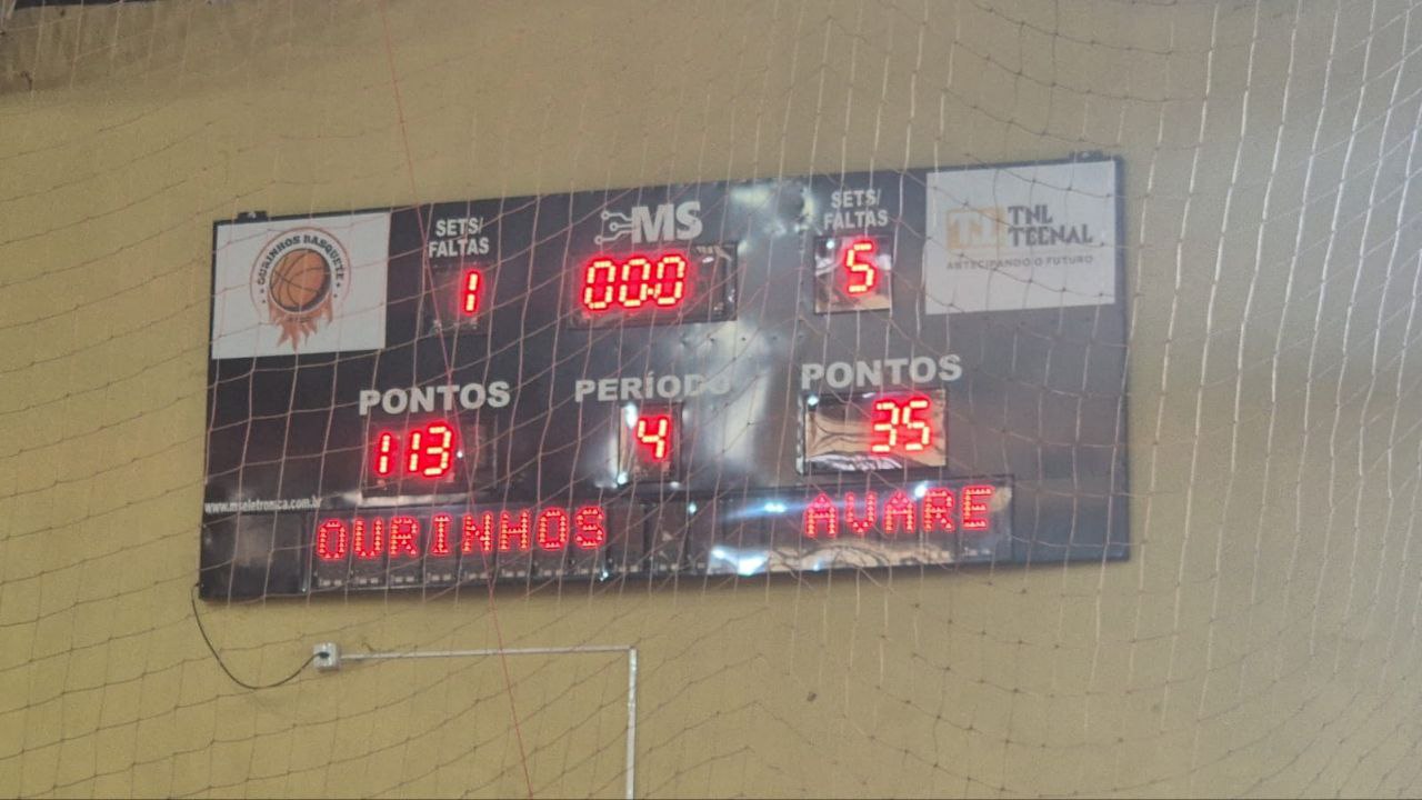 AABO Ourinhos Basquete domina e vence por 113 x 35 Avaré e lidera Copa