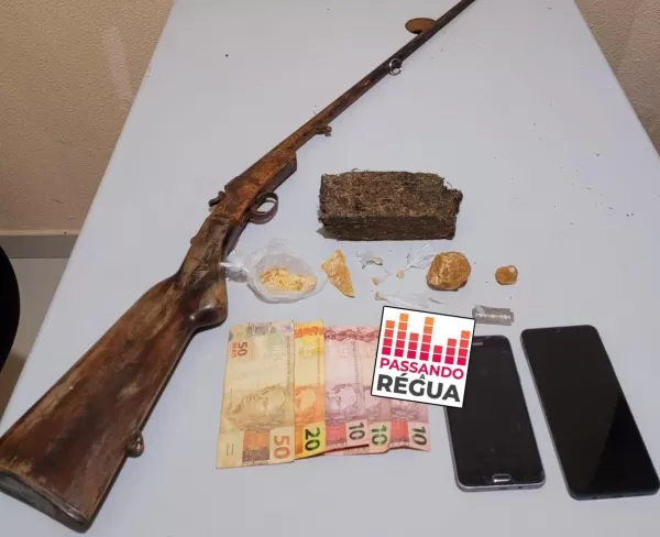 Força Tática prende indivíduo e apreende adolescente por Tráfico de Drogas e Porte Ilegal de Arma, em Chavantes