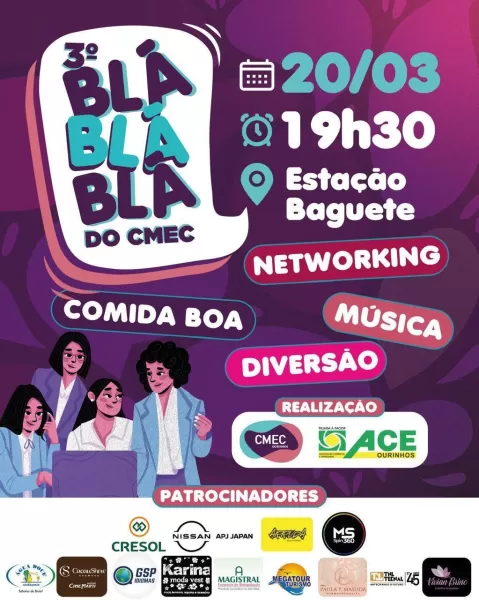 3º Blá Blá Blá do CMEC da ACE Ourinhos promove networking e empreendedorismo feminino