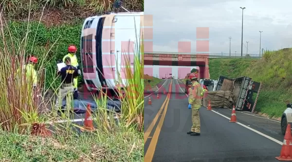 Caminhoneiro morre após tombamento na BR-153, em Santo Antônio da Platina