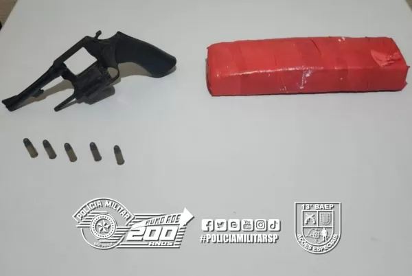 Homem é preso e adolescente é apreendida por Tráfico de Drogas e Posse ilegal de arma com o apoio do K9 do 13º BAEP em Chavantes