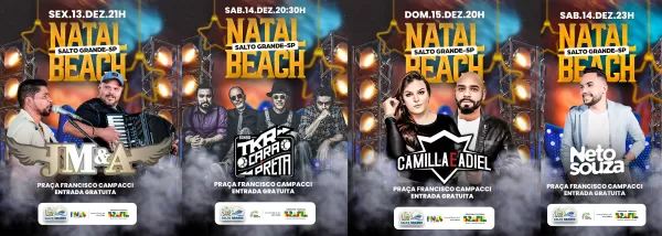 Salto Grande se prepara para o Natal Beach 2024 com grandes atrações musicais neste final de semana 