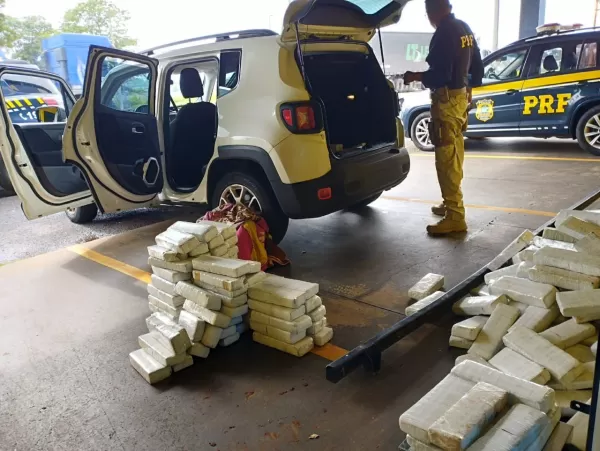 PRF apreende quase 300 kg de maconha em Chavantes 