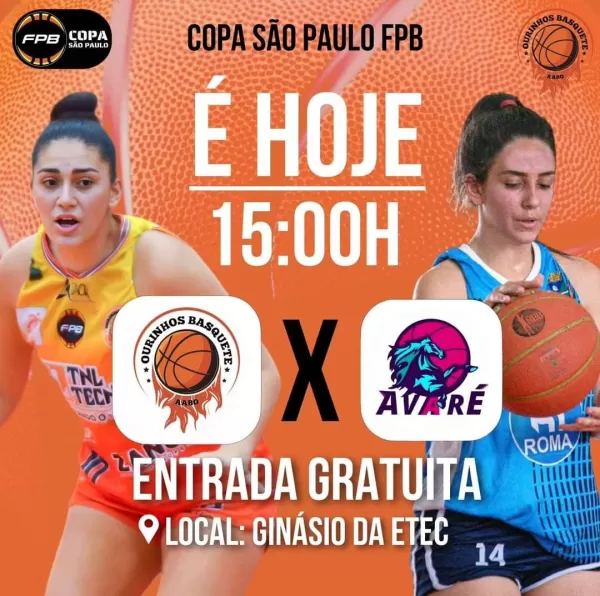 AABO Ourinhos Basquete joga neste domingo contra Avaré