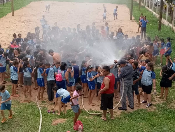 Polícia Militar de Salto Grande promove grande evento para as crianças, de integração com forças policiais