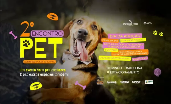 2° Encontro Pet do Ourinhos Plaza Shopping: Diversão e cuidados para o seu animalzinho