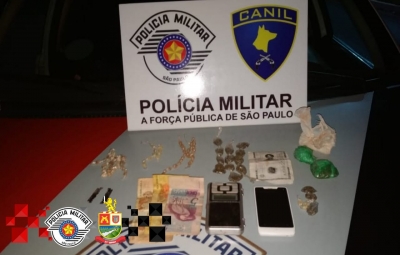 Casal é preso com drogas em área rural de Santa Cruz do Rio Pardo 