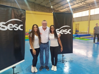 Atleta e treinadora da seleção brasileira de ginástica artística são recebidas em Ourinhos