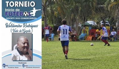 Sindicato dos Comerciários de Ourinhos homenageia o ‘Vado’ com o nome do troféu do Torneio Inicio 