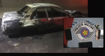 Mecânico aluga carro em troca pedras de crack e menores incendeiam o veículo em Ourinhos