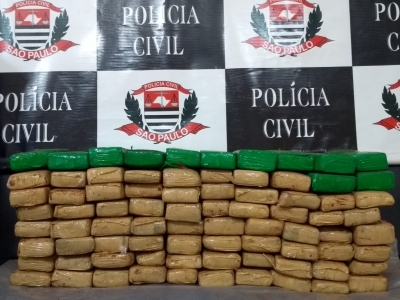 Dise de Ourinhos apreende quase 50 kg de maconha 