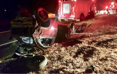 Motorista morre ao capotar com carro em rodovia da região