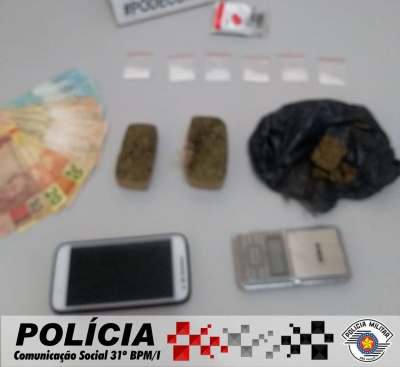 Soldador é preso por tráfico de drogas em Chavantes 