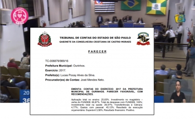 Com irregularidades pendentes, vereadores aprovam parecer favorável às contas de Lucas de 2017 