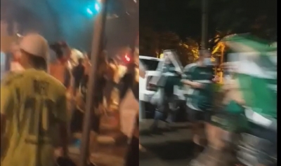 Torcedores do Palmeiras esquecem a Covid-19 e aglomeram em Ourinhos e Chavantes; vídeo 