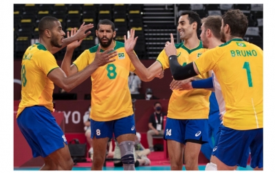 Vôlei: Brasil vence Argentina de virada, em duelo emocionante