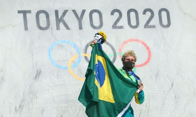 Pedro Barros conquista prata no skate park da Olimpíada