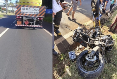 Motociclista escapa sem ferimentos graves de acidente na SP-270 em Ourinhos 