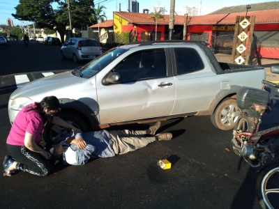 Cruzamento alterado na Jacinto Sá provoca acidente com vítima na manhã desta segunda-feira