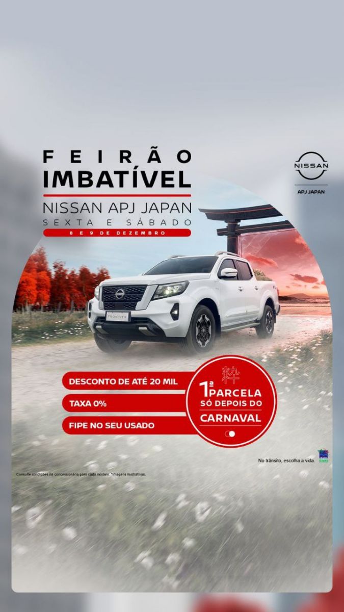 Confira as ofertas da Japan para outubro: Nissan Zero, Parcelas Zero